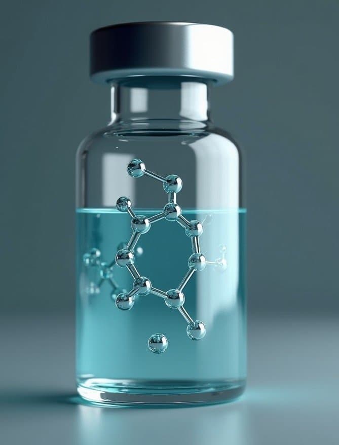 Flat peptide helix graphic for the copper and GHK-Cu note